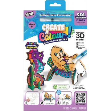 Trusă creativă Create N Colour - Căluț de mare și vidră