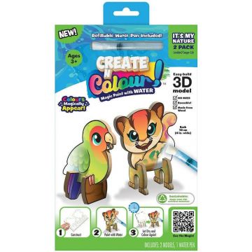 Trusă creativă Create N Colour - Puma și papagal