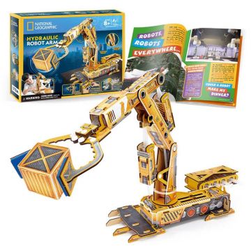 3D Puzzle Cubic Fun din 120 piese- Robot cu braț hidraulic