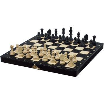 Șah magnetic Sunrise - Magnetic Small Chess, negru (28 x 28 cm)