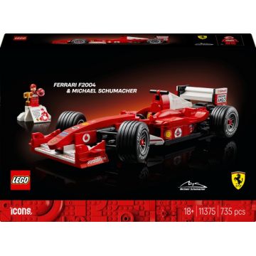 Constructor LEGO Icons - Ferrari F2004 și  Michael Schumacher (11375)