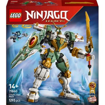 Constructor LEGO Ninjago - A 15-a aniversare: Robotul Titan de la Lloyd (71860)