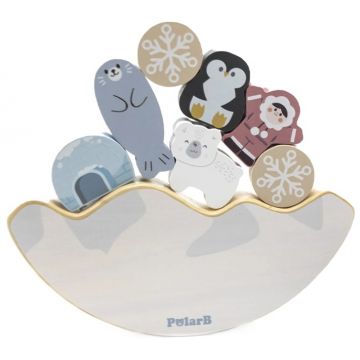 Joc de echilibru din lemn Viga Toys PolarB - eschimoși