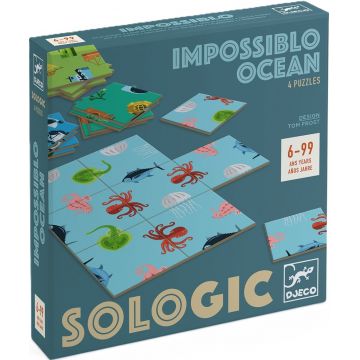 Joc de logica pentru copii Djeco Sologic - Ocean imposibil