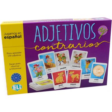 Joc educativ Eli Adjetivos y contrarios (Limba spaniolă)