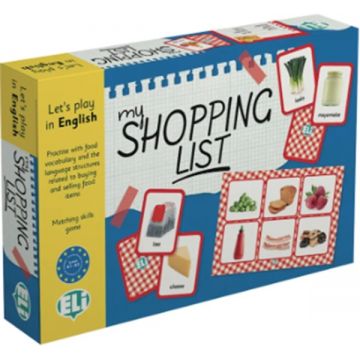 Joc educativ Eli My shopping list (Limba engleză)