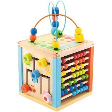 Jucărie din lemn Trefl - Cub de activități