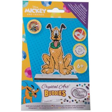 Kit de broderie cu diamante Craft Buddy - Crystal Art Buddies: Pluton, 7 piese