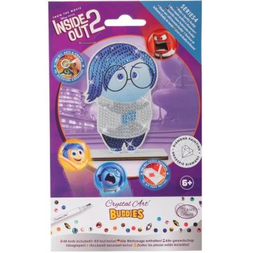 Kit de broderie cu diamante Craft Buddy - Crystal Art Buddies: Sadness, 7 piese