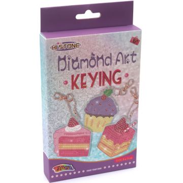 Kit de pictură cu diamant Hi Stone - Cupcakes (3 buc . breloc )