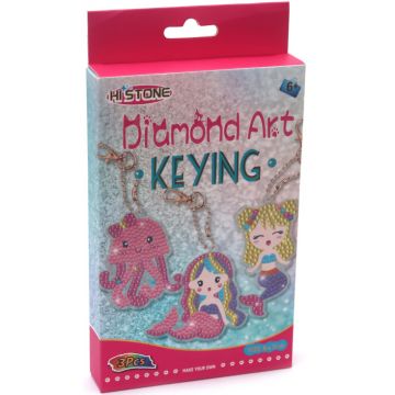 Kit de pictură cu diamant Hi Stone - Sirene și caracatiță (3 buc . breloc )