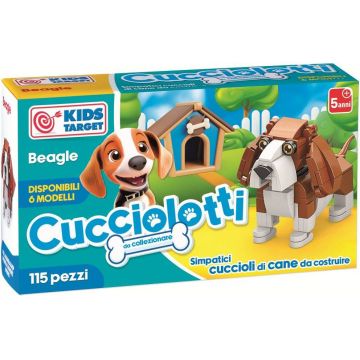 Mini constructor RS Toys Cucciolotti - Beagle, 115 piese