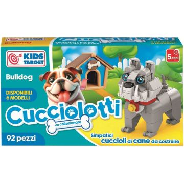 Mini constructor RS Toys Cucciolotti - Buldog, 92 piese