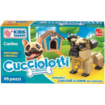 Mini constructor RS Toys Cucciolotti - Mops, 95 piese