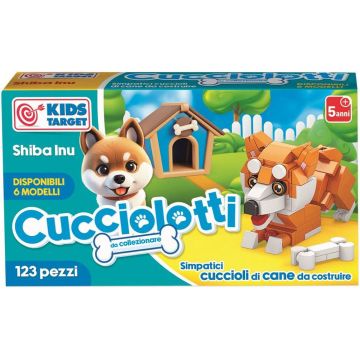 Mini constructor RS Toys Cucciolotti - Shiba Inu, 123 piese