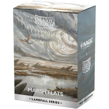 Protecții pentru carduri  Dragon Shield - Matte Dual Art Sleeves Standard Size, Landfall Series: Marsh Flats (100 buc.)