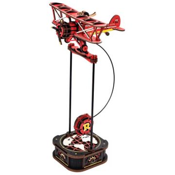 Puzzle 3D din lemn Robo Time din 163 piese - Căpitanul Cerului
