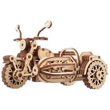 Puzzle 3D din lemn Ugears din 130 piese - Harry Potter: Motocicleta zburătoare a lui Hagrid