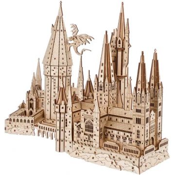 Puzzle 3D din lemn Ugears din 340 piese - Harry Potter: Castelul Hogwarts
