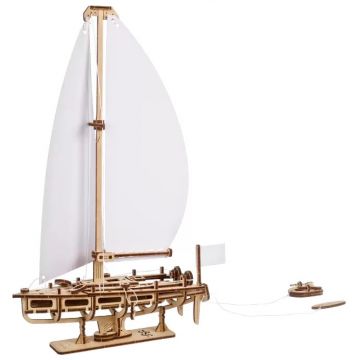 Puzzle 3D din lemn Ugears din 95 piese - Iaht Ocean Beauty