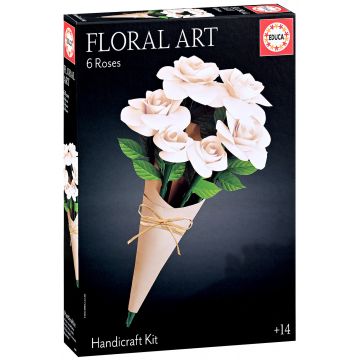 Puzzle 3D Educa - Trandafiri albi