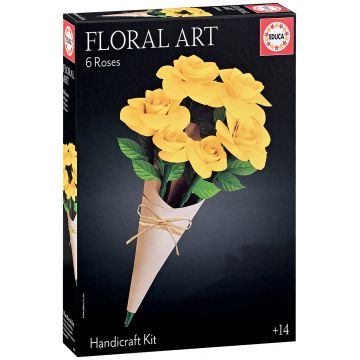 Puzzle 3D Educa - Trandafiri galbeni