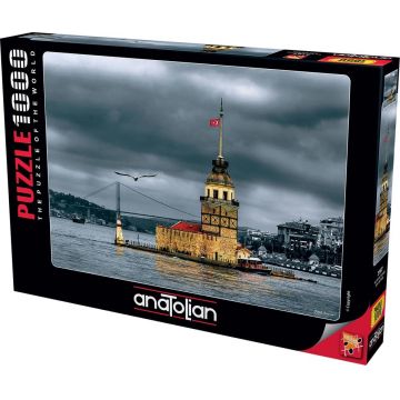 Puzzle Anatolian din 1000 piese - Turnul Fecioarei (Nostalgie)
