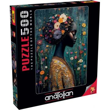 Puzzle Anatolian din 500 piese - Frumoasă fată africană