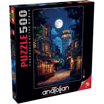 Puzzle Anatolian din 500 piese - Galata la lună plină