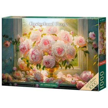 Puzzle Castorland din 1000 piese - Bujori de vară