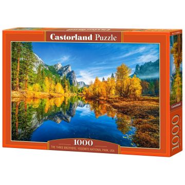 Puzzle Castorland din 1000 piese - Cei trei frați, Parcul Yosemite
