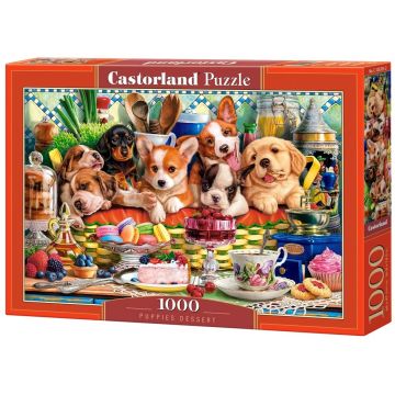 Puzzle Castorland din 1000 piese - Deserturi pentru cățeluși