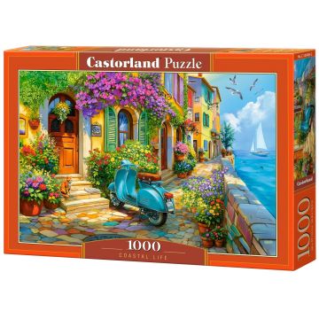 Puzzle Castorland din 1000 piese - Viață la malul mării