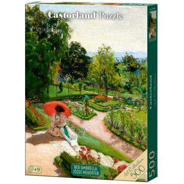 Puzzle Castorland din 500 piese - Umbrelă roșie