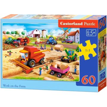 Puzzle Castorland din 60 piese - Munca la fermă