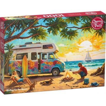 Puzzle Cherry Pazzi din 1000 piese - Așteptând valurile