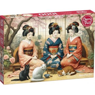 Puzzle Cherry Pazzi din 1000 piese - Ceai de primăvară
