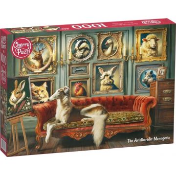 Puzzle Cherry Pazzi din 1000 piese - Menajerie aristocratică