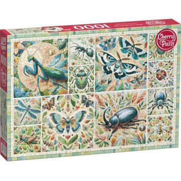 Puzzle Cherry Pazzi din 1000 piese - Mozaic de animale sălbatice în miniatură