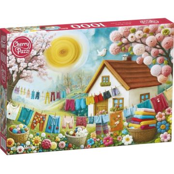 Puzzle Cherry Pazzi din 1000 piese - Pajiște de lână