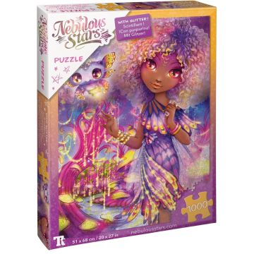Puzzle cu sclipici Nebulous Stars din 1000 piese - Aurelia și Lumina