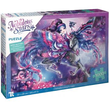 Puzzle cu sclipici Nebulous Stars din 1000 piese - Eclipsa și calul ei