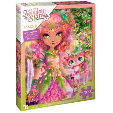 Puzzle cu sclipici Nebulous Stars din 1000 piese - Hazelia și Elana