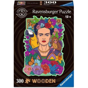 Puzzle din lemn Ravensburger din 300 piese - Frida Kahlo