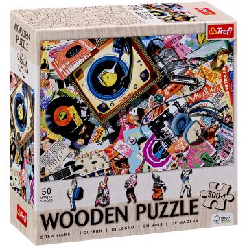 Puzzle din lemn Trefl din 500+1 piese - În lumea muzicii
