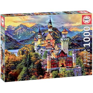 Puzzle Educa din 1000 piese - Castelul Neuschwanstein