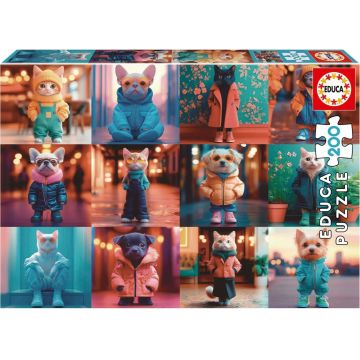 Puzzle Educa din 200 piese - Animale moderne
