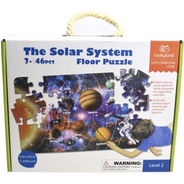 Puzzle educațional Tooky Land - Sistemul Solar, 46 piese