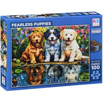 Puzzle KS Games din 100 piese - Căței neînfricați
