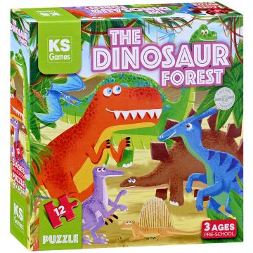 Puzzle KS Games din 12 piese- Pădurea Dinozaurilor